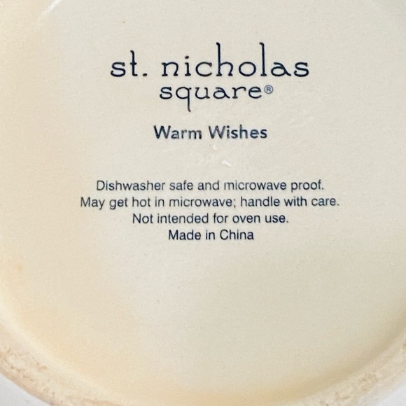 🎄🌟HO🌟NWOT Warm Wishes Snowman Novelty Ceramic Coffee Mug w/ Removable Hat Lid - Picture 8 of 8